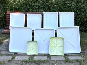 9 Photo Darkroom Trays Various Sizes, all Good Cond, Patterson, Cesco 8X10-16X20