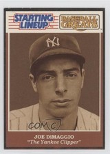 1989 Starting Lineup Cards Baseball Greats Joe DiMaggio HOF 07cz