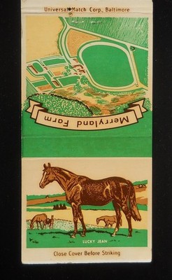 1950s RACE HORSE AERIAL Merryland Farm Broodmares Quartered Danny Shea Hyde MD