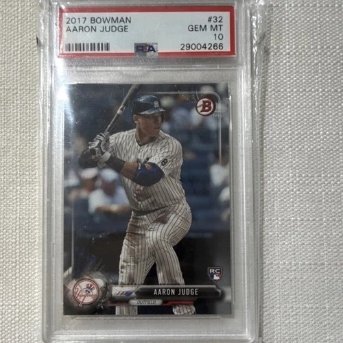 Bowman 2017 Aaron Judge #32 Rookie New York Yankees PSA 10 Baseball Card