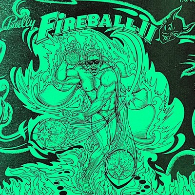 Bally Fireball II 2 Pinball Machine Game Manual Schematics ORIGINAL