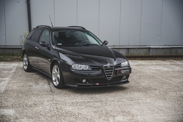 Maxton Design Frontlippe Passend FüR Alfa Romeo 156 Fl Schwarz Hochglanz-image