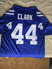 Dallas Clark Signed Indianapolis Custom Blue Football Jersey BECKETT