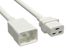 8ft IEC320 C20 to C19 Heavy Duty Extension Power Cord, 12AWG, SJT, 20A/250V, ...