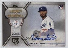 2019 Topps Legacy of Baseball Series 2 150th Anniversary Dennis Santana Auto 0e1