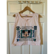 Vintage 90s Disney Mickey Surfer cropped tank top