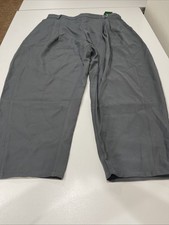 Halara Mid Rise Pocket Barrel Leg Work Pants Grey XL