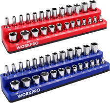 14-inch Magnetic Socket Organizer Set 2-piece Sae Metric Socket Holders Hol