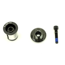 GWH Industries 1-1/8" Headset Expansion Bolt / Plug & Top Cap Carbon