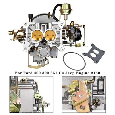 2 Barrel Carburetor Carb 2100 Für Ford 400 302 351 Cu Jeep Engine 2150