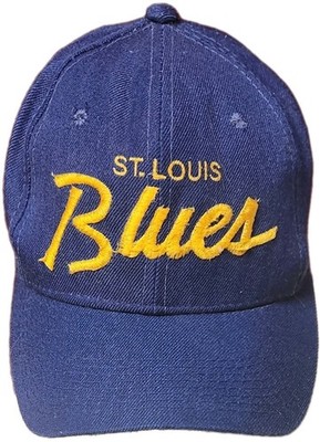 SPORTS SPECIALTIES NHL STL BLUES Hat Script Snapback Wool Vintage CENTER ICE Cap