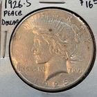 1926-S Peace Silver Dollar US Coin San Francisco Mint 90% Silver Collectible