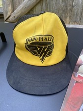 Vtg 80s Van Halen Snap Back Adjustable Hat, &lsquo;84 VH Book And HiParader June &lsquo;84