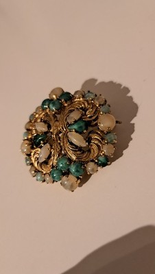 Christian Dior 1965 Germany Brosche Vintage Vergoldet