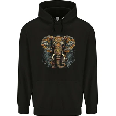 Un Sweat À Capuche Pour Enfants Avec Des Motifs Tribaux D'Éléphant - Photo 1/2