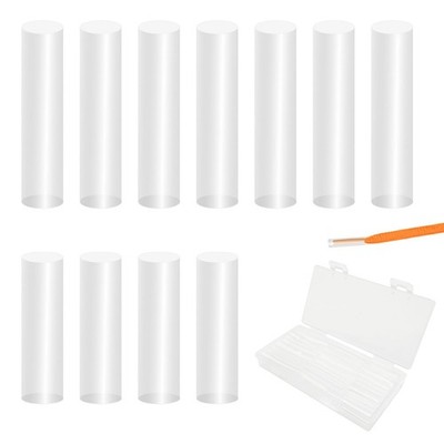 50 Pcs Clear Shoe Lace End Tips Sneaker Shoe Lace Repair Aglet Tips