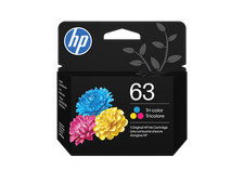 HP 63 Tri-color Original Ink Cartridge, 150 pages, F6U61AN 140