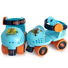 SULIFEEL Kids Adjustable Quad Roller Skates,Toddler Beginner Roller Skates Di...