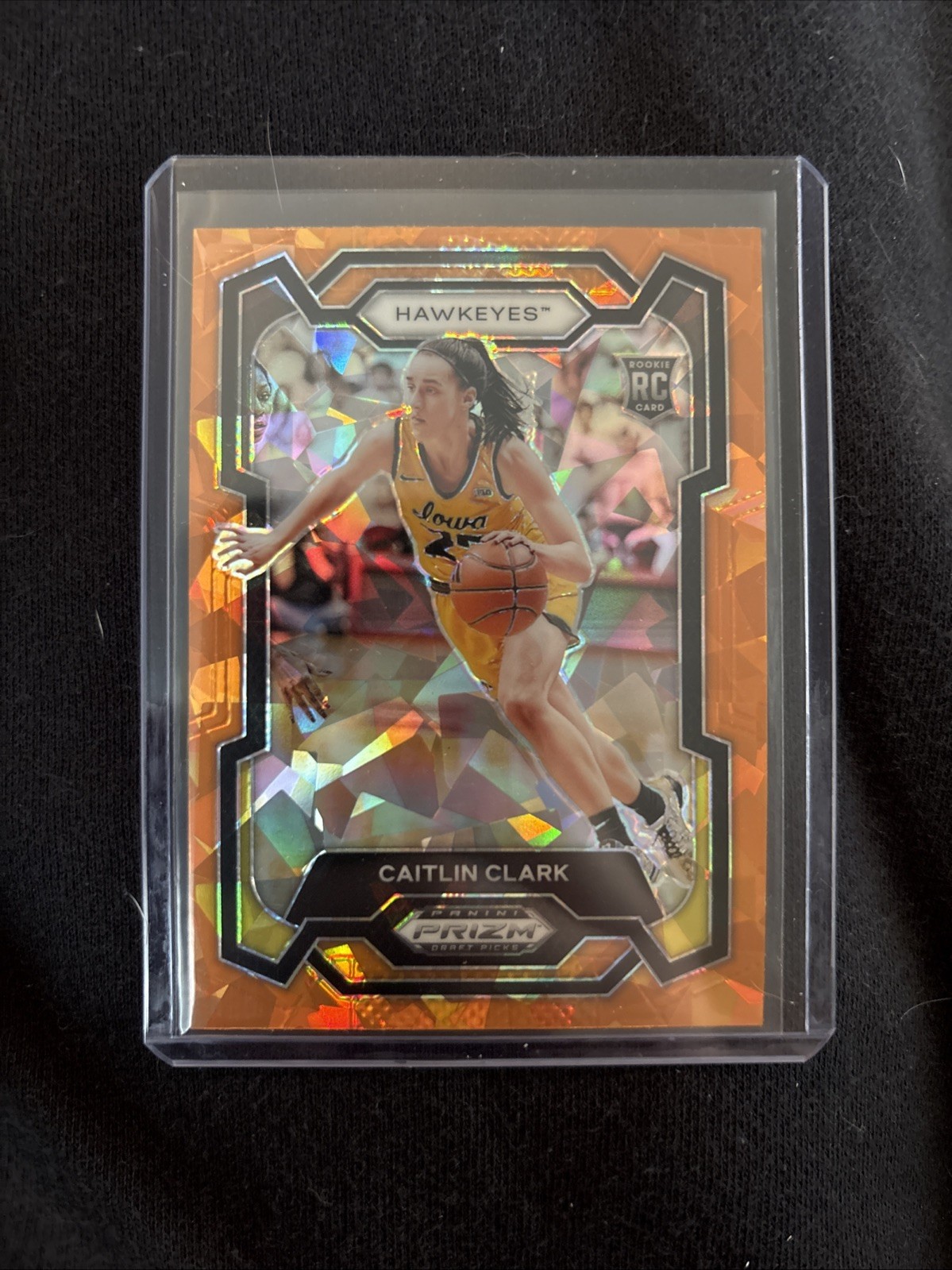 2024 Panini Prizm Draft Picks - Caitlin Clark #57 Orange Ice Prizm (RC)