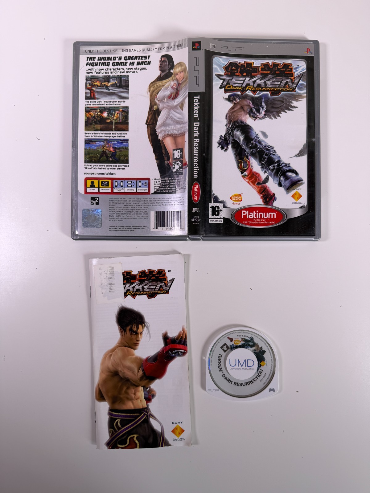 Tekken Dark Resurrection PSP Game Platinum - Complete - VGC