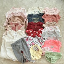 Baby Girl Clothes Lot Mixed Brands Newborn 0-3 Months Halo Swaddle,Pajama 17 pcs