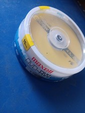 New 15 pk Maxell DVD-RW 4.7GB 120 Min 2x Rewritable Blank Media Gold Discs