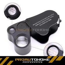 30X 60X Magnifying Magnifier Jewelers Diamonds Eye Jewelry Loupe Loop LED Lights