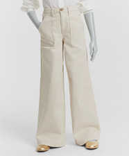 Epic Threads Kid's Little  Big Girls Beige Twill Wide-Leg Pants Size 5