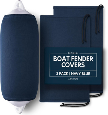 Boat Fender Covers | Several Size Options Available | Black & Navy Blue | 1, 2 &