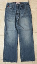 Vtg Akademiks Jeans Mens 36x30 Baggy Loose Faded Blue Denim Y2K Hip Hop Skater