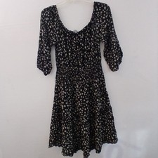 J For Justify Dress Sz XL Shirred Waist Scoop Neck Baby Doll Party