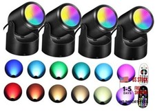 6W RGBW Up Lights Indoor Christmas Spotlight LED Color Changing