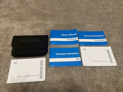 #ad 2022 Honda Passport Owner’s Manual Set with Case Warranty Free Shipping $35.50