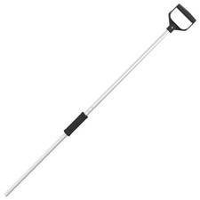 Pitchfork Handle Replacement for Manure Fork Shovel Silver Steel vidaXL