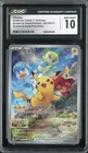 PIKACHU SCARLET & VIOLET PROMO 001/SV-P POKEMON CHINESE HOLO CGC 10 GEM MINT