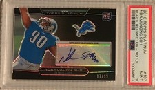 2010 Topps Platinum NDAMUKONG SUH Black Refractor Auto/Patch RC /99 Lions PSA 9