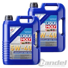 2x 5L LIQUI MOLY MOTOR�L LEICHTLAUF HIGH TECH 5W-40 passend f�r API SP BMW LL-01