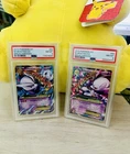 2015 POKEMON XY M MEWTWO EX BREAKTHROUGH REA DUAL #63 /162 64 /162 PSA 8 NM