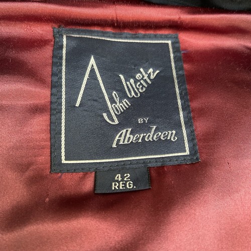 Vintage Weitz by Aberdeen Navy Hidden Button Pile Lined Trench Overcoat Mens 42R - Picture 11 of 11