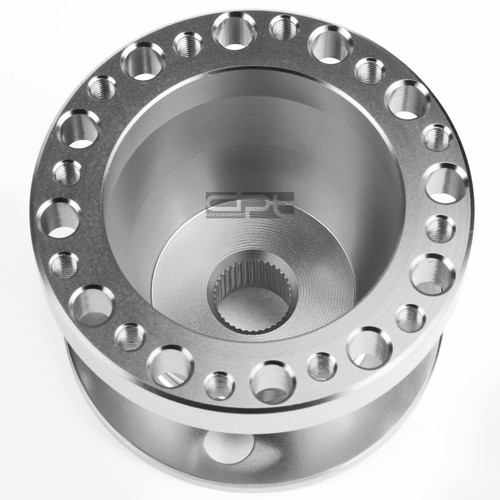 Fit Mazda/Miata/Rx-7/Rx-8/626 Silver Aluminum Steering Wheel 6-Hole Hub Adaptor - Picture 2 of 5