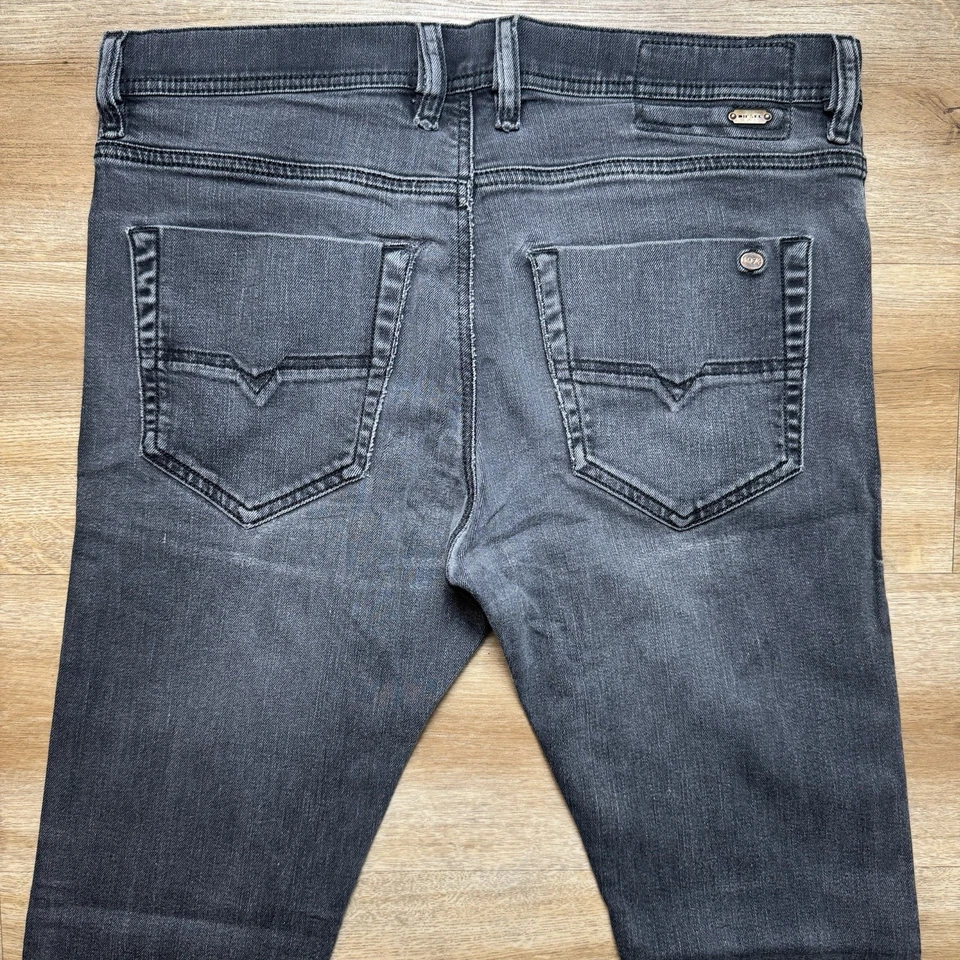 Jeans Diesel Hombre 31x32 Negro Tefphar Slim Zanahoria Elástico Grunge Moderno 0886Z Foto 4 de 4
