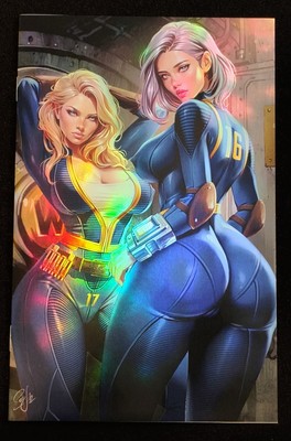 WAIFU CHRONICLES #1 Fallout Girls Cosplay Nice FOIL Variant by Sinyukhina LE10