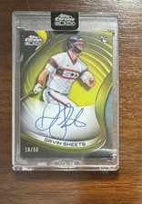 2022 Topps Chrome Black Autographs Gavin Sheets #CBA-GS Rookie Refractor /50 RC