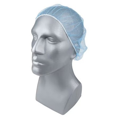 Condor 23Kx29 Hairnet, Polyester, 18 In Dia., Blue, S, 1000 Pk