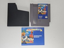 Mappy Land NES Game - Cart, Manual & Sleeve - Cleaned Tested Authentic Nintendo