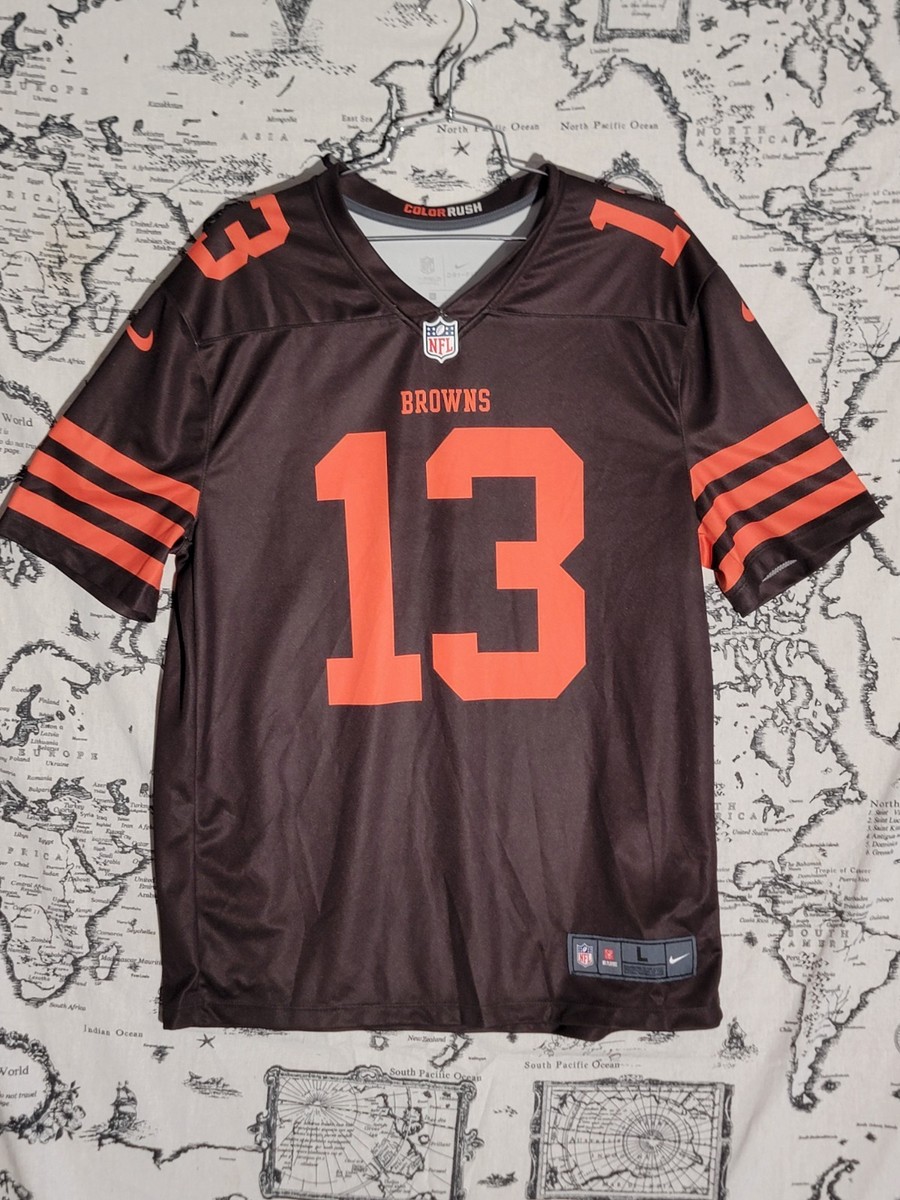 Nike Odell Beckham Jr #13 Cleveland Browns Jersey Mens Large Color