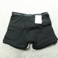 Calvin Klein Underwear Boys Large 12/14 Black White Boxer Briefs 4 Pairs