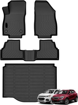 Floor Mats & Cargo Liner Set for Chevy Trax 2014 2022 Buick Encore Black