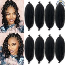 Kinky Marley Braiding Hair 16 in Pack of 8 Hot Water Set Spring Twist Extensions
