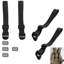 4 Pack Backpack Extender Strap Extension Connector with Adjustable Buckles fo...